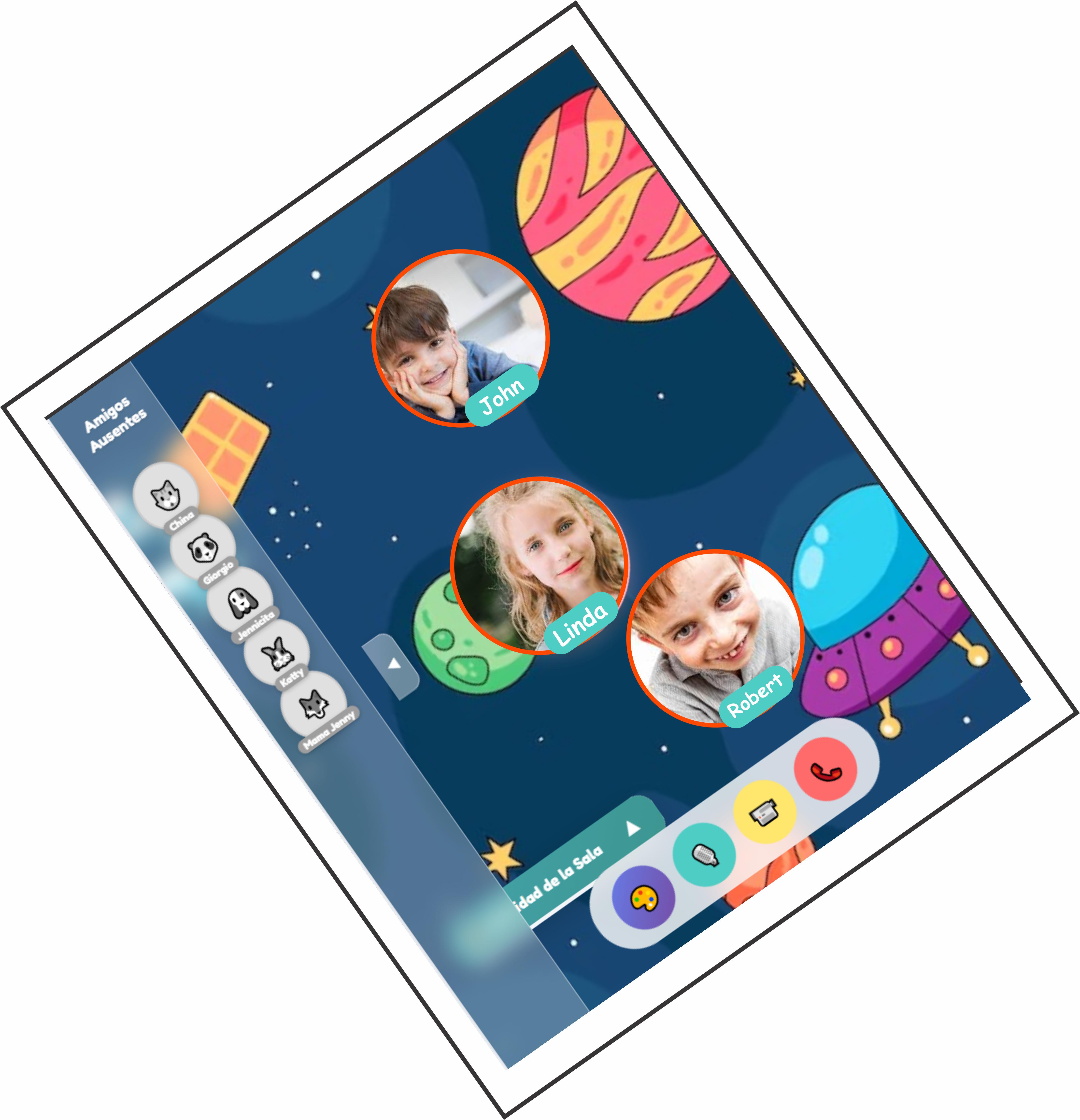 Sala de video divertida